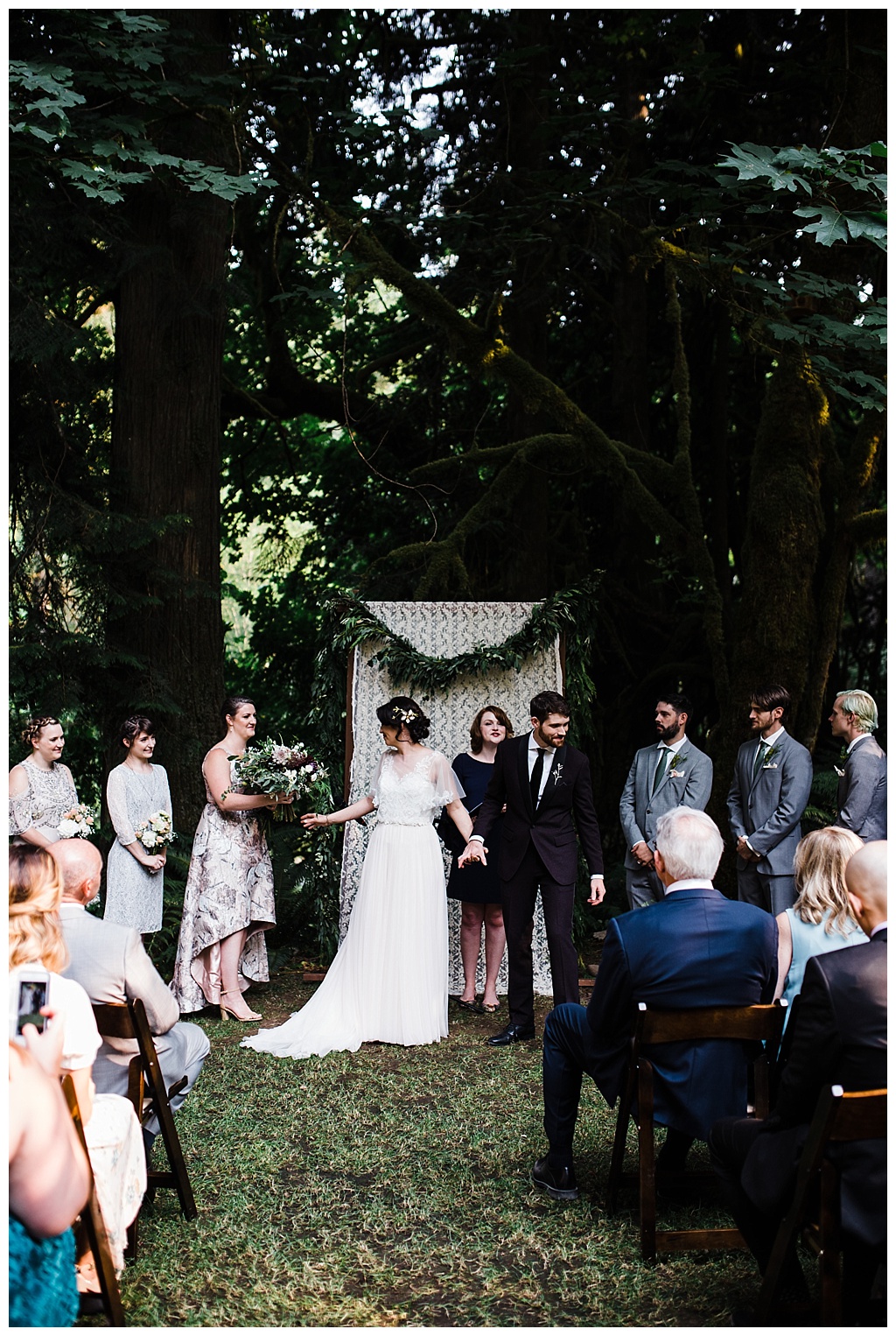 offbeat bride, treehouse point, julia kinnunen photography, destination wedding, seattle wedding, wedding photography, bride, groom, adventure seekers, newlyweds, northwest washington wedding, elopement, intimate wedding, diy wedding, ceremony