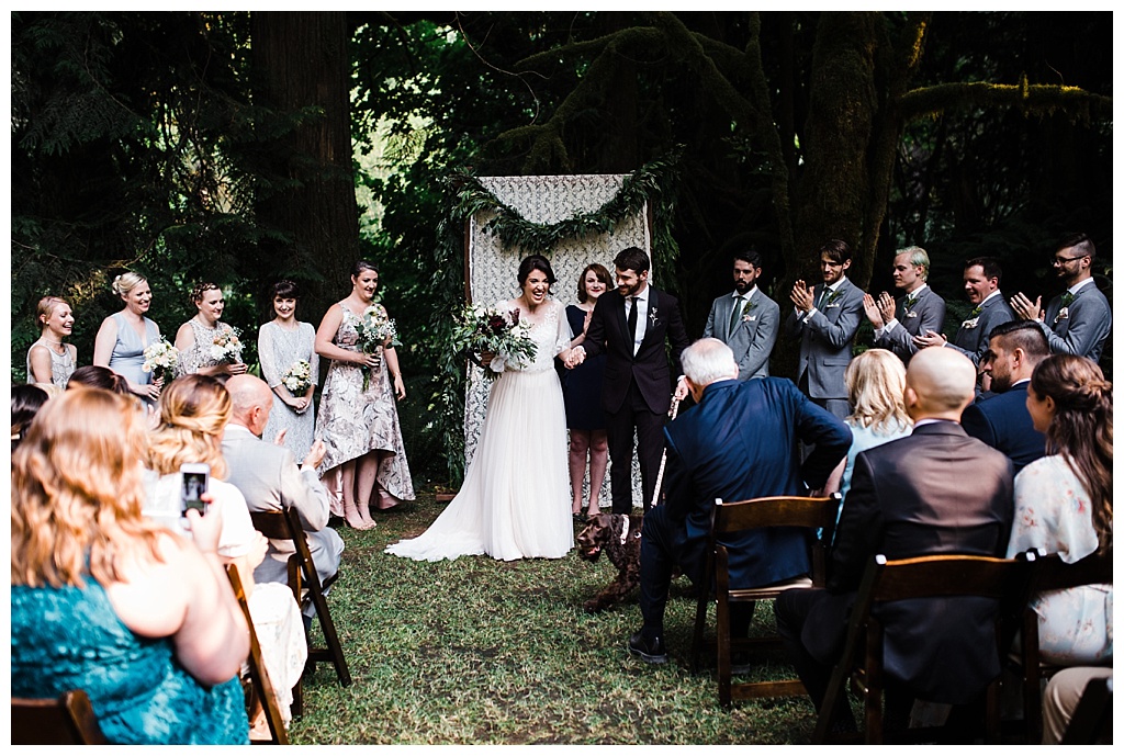 offbeat bride, treehouse point, julia kinnunen photography, destination wedding, seattle wedding, wedding photography, bride, groom, adventure seekers, newlyweds, northwest washington wedding, elopement, intimate wedding, diy wedding, ceremony