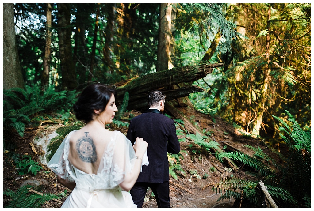 offbeat bride, treehouse point, julia kinnunen photography, destination wedding, seattle wedding, wedding photography, bride, groom, adventure seekers, newlyweds, northwest washington wedding, elopement, intimate wedding, diy wedding, portraits, private vows