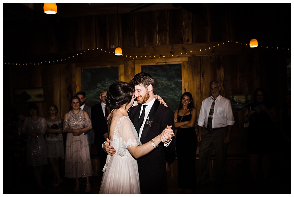 offbeat bride, treehouse point, julia kinnunen photography, destination wedding, seattle wedding, wedding photography, bride, groom, adventure seekers, newlyweds, northwest washington wedding, elopement, intimate wedding, diy wedding, reception, cake cutting, first dance