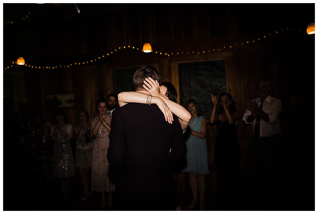 offbeat bride, treehouse point, julia kinnunen photography, destination wedding, seattle wedding, wedding photography, bride, groom, adventure seekers, newlyweds, northwest washington wedding, elopement, intimate wedding, diy wedding, reception, cake cutting, first dance