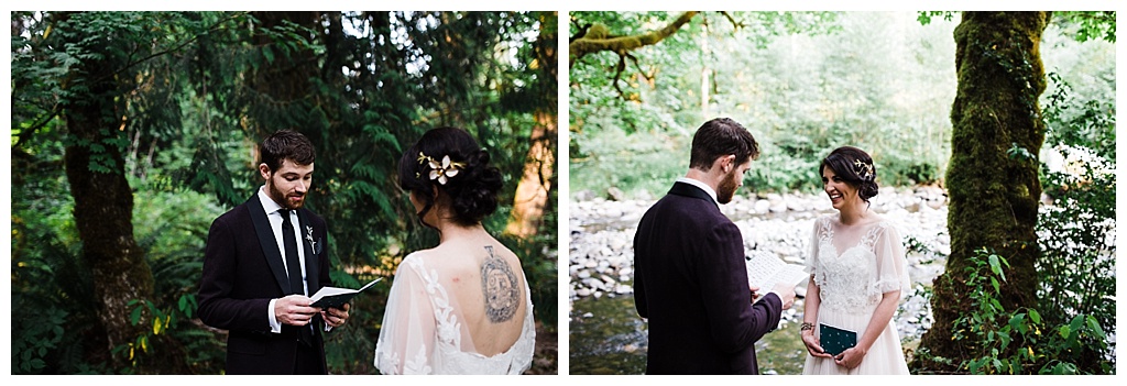 offbeat bride, treehouse point, julia kinnunen photography, destination wedding, seattle wedding, wedding photography, bride, groom, adventure seekers, newlyweds, northwest washington wedding, elopement, intimate wedding, diy wedding, portraits, private vows