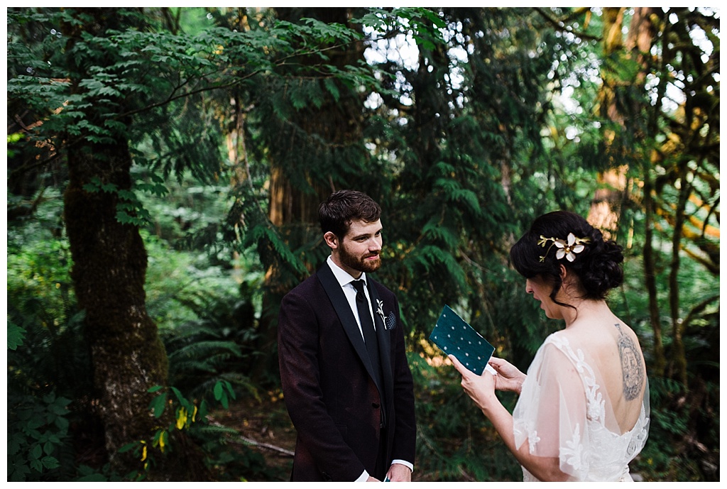 offbeat bride, treehouse point, julia kinnunen photography, destination wedding, seattle wedding, wedding photography, bride, groom, adventure seekers, newlyweds, northwest washington wedding, elopement, intimate wedding, diy wedding, portraits, private vows