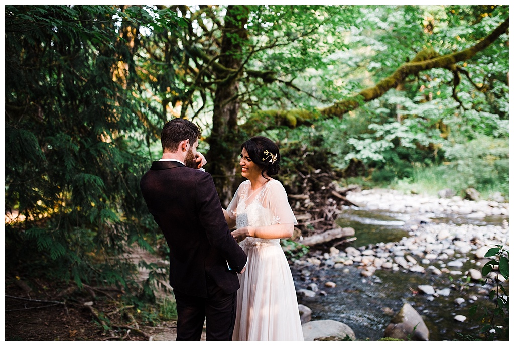 offbeat bride, treehouse point, julia kinnunen photography, destination wedding, seattle wedding, wedding photography, bride, groom, adventure seekers, newlyweds, northwest washington wedding, elopement, intimate wedding, diy wedding, portraits, private vows