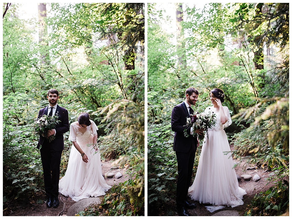 offbeat bride, treehouse point, julia kinnunen photography, destination wedding, seattle wedding, wedding photography, bride, groom, adventure seekers, newlyweds, northwest washington wedding, elopement, intimate wedding, diy wedding, portraits