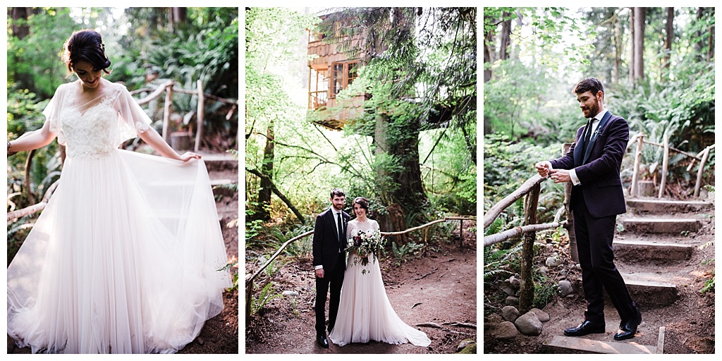 offbeat bride, treehouse point, julia kinnunen photography, destination wedding, seattle wedding, wedding photography, bride, groom, adventure seekers, newlyweds, northwest washington wedding, elopement, intimate wedding, diy wedding, portraits