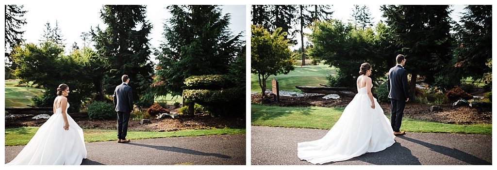 julia kinnunen photography, mccormick woods golf club, port orchard wedding, brunch wedding, seattle wedding, wedding photography, bride, groom, newlyweds, pacific northwest wedding, first look, portraits