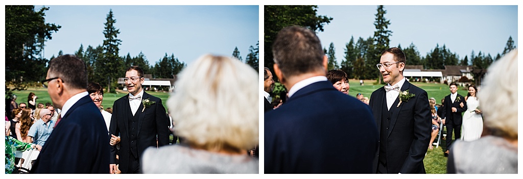 julia kinnunen photography, mccormick woods golf club, port orchard wedding, brunch wedding, seattle wedding, wedding photography, bride, groom, newlyweds, pacific northwest wedding, ceremony