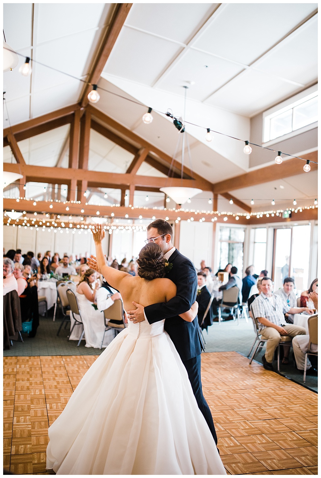 julia kinnunen photography, mccormick woods golf club, port orchard wedding, brunch wedding, seattle wedding, wedding photography, bride, groom, newlyweds, pacific northwest wedding, reception, first dance