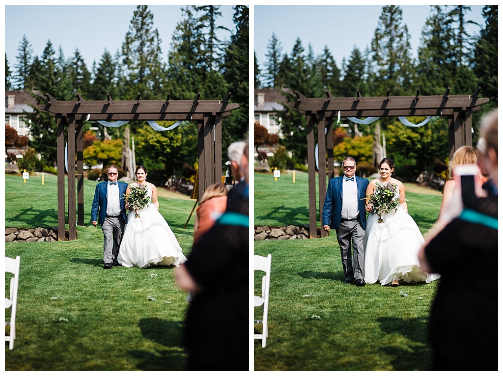 julia kinnunen photography, mccormick woods golf club, port orchard wedding, brunch wedding, seattle wedding, wedding photography, bride, groom, newlyweds, pacific northwest wedding, ceremony