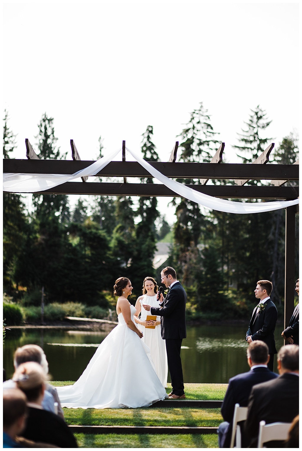 julia kinnunen photography, mccormick woods golf club, port orchard wedding, brunch wedding, seattle wedding, wedding photography, bride, groom, newlyweds, pacific northwest wedding, ceremony