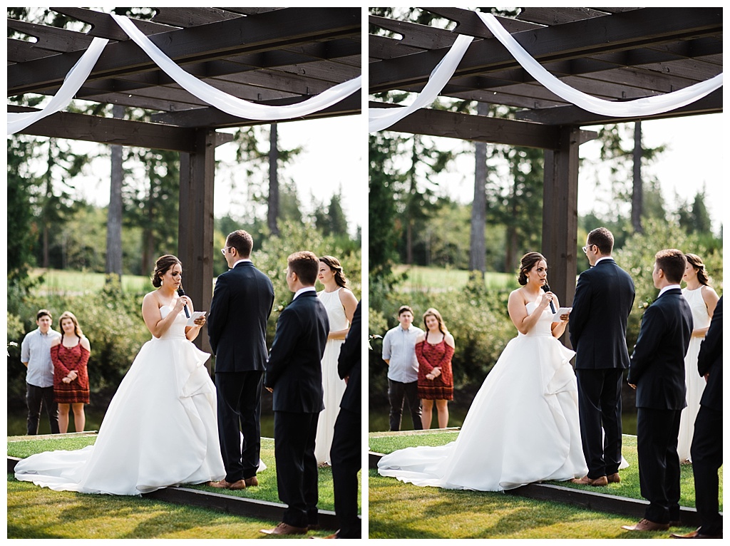 julia kinnunen photography, mccormick woods golf club, port orchard wedding, brunch wedding, seattle wedding, wedding photography, bride, groom, newlyweds, pacific northwest wedding, ceremony