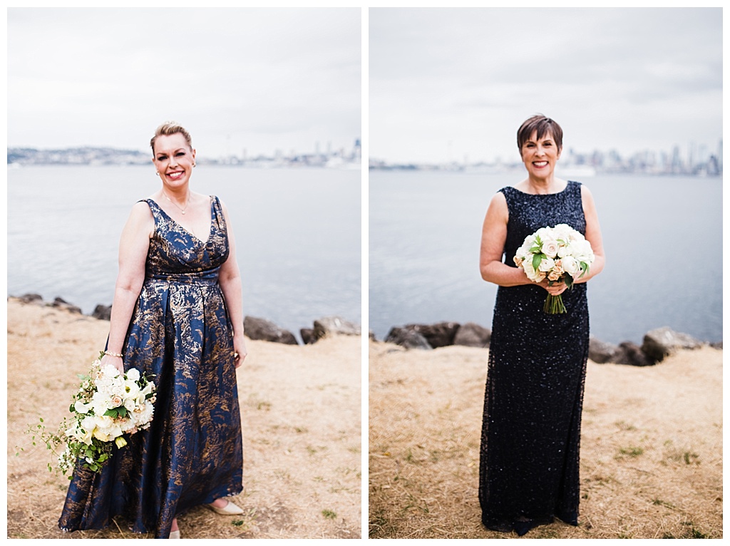 lesbian wedding, offbeat bride, lgbt wedding, gay wedding, two brides, alki beach, salty's on alki wedding, julia kinnunen photography, destination wedding, seattle wedding, wedding photography, bride, newlyweds, same sex wedding, first look, portraits