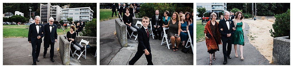 lesbian wedding, offbeat bride, lgbt wedding, gay wedding, two brides, alki beach, salty's on alki wedding, julia kinnunen photography, destination wedding, seattle wedding, wedding photography, bride, newlyweds, same sex wedding, ceremony, wedding with a view