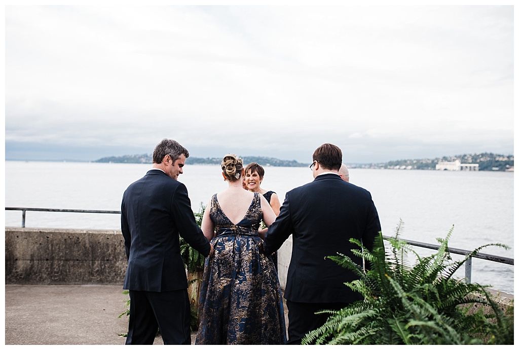 lesbian wedding, offbeat bride, lgbt wedding, gay wedding, two brides, alki beach, salty's on alki wedding, julia kinnunen photography, destination wedding, seattle wedding, wedding photography, bride, newlyweds, same sex wedding, ceremony, wedding with a view