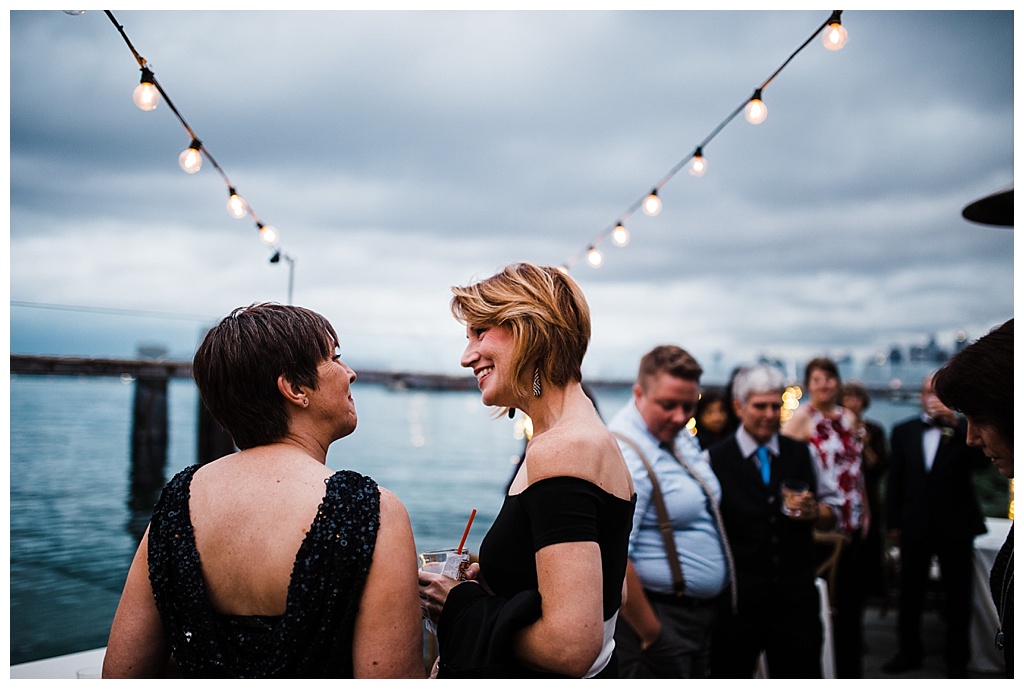 lesbian wedding, offbeat bride, lgbt wedding, gay wedding, two brides, alki beach, salty's on alki wedding, julia kinnunen photography, destination wedding, seattle wedding, wedding photography, bride, newlyweds, same sex wedding, reception