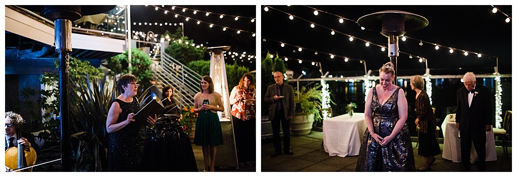 lesbian wedding, offbeat bride, lgbt wedding, gay wedding, two brides, alki beach, salty's on alki wedding, julia kinnunen photography, destination wedding, seattle wedding, wedding photography, bride, newlyweds, same sex wedding, reception