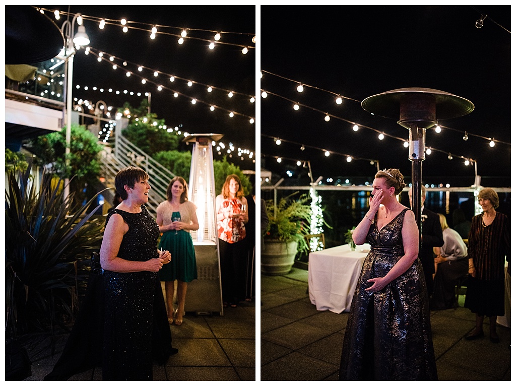 lesbian wedding, offbeat bride, lgbt wedding, gay wedding, two brides, alki beach, salty's on alki wedding, julia kinnunen photography, destination wedding, seattle wedding, wedding photography, bride, newlyweds, same sex wedding, reception