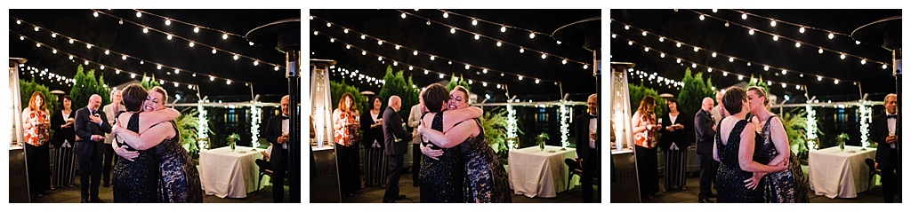 lesbian wedding, offbeat bride, lgbt wedding, gay wedding, two brides, alki beach, salty's on alki wedding, julia kinnunen photography, destination wedding, seattle wedding, wedding photography, bride, newlyweds, same sex wedding, reception