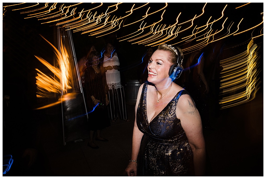 lesbian wedding, offbeat bride, lgbt wedding, gay wedding, two brides, alki beach, salty's on alki wedding, julia kinnunen photography, destination wedding, seattle wedding, wedding photography, bride, newlyweds, same sex wedding, reception, silent disco, dance party