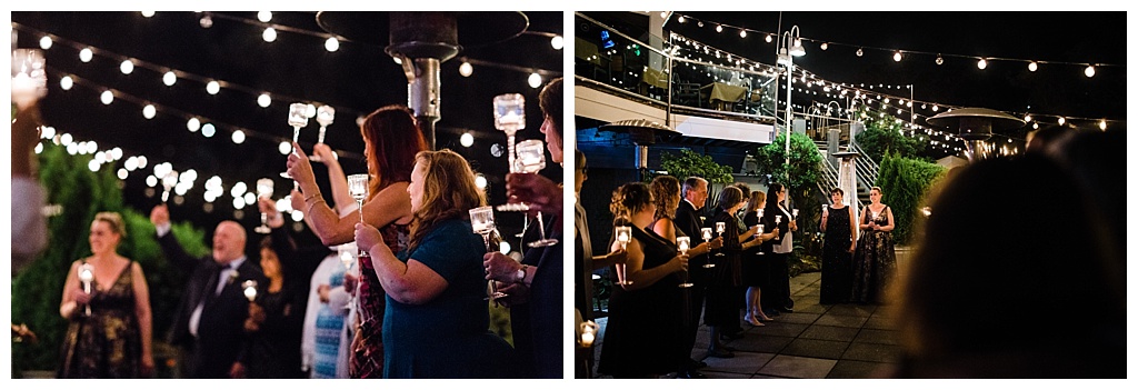 lesbian wedding, offbeat bride, lgbt wedding, gay wedding, two brides, alki beach, salty's on alki wedding, julia kinnunen photography, destination wedding, seattle wedding, wedding photography, bride, newlyweds, same sex wedding, reception, silent disco, dance party