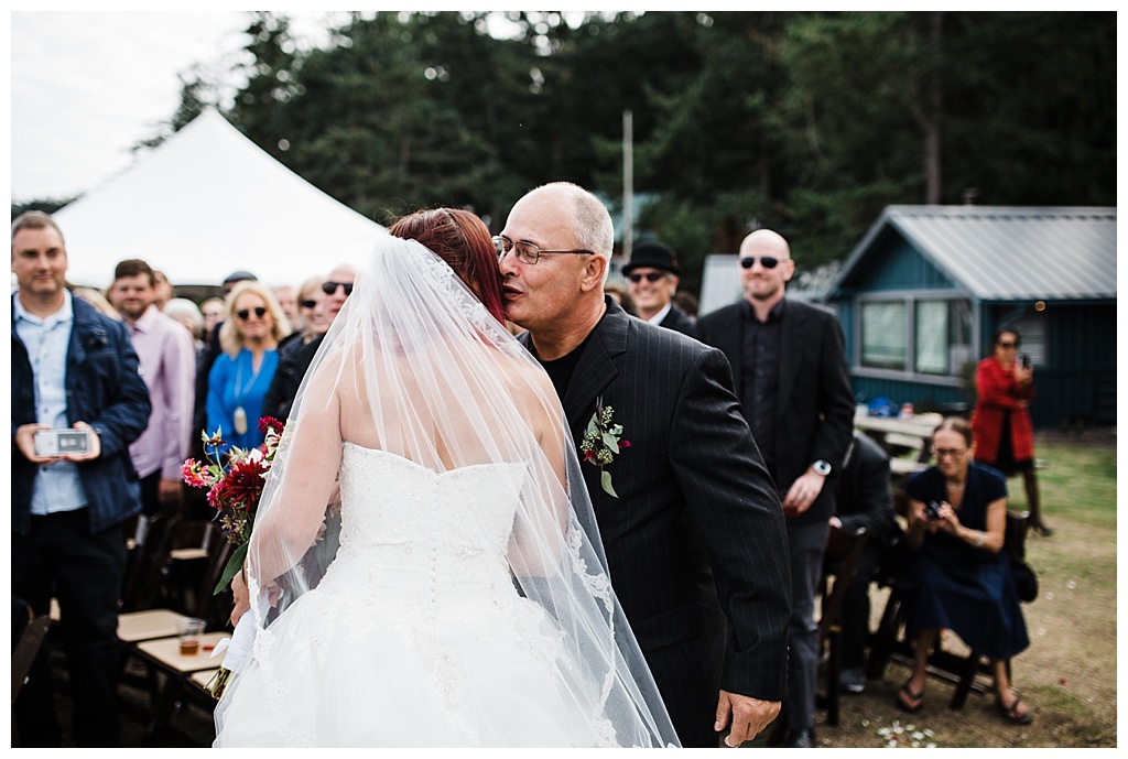 offbeat bride, guemes island resort, julia kinnunen photography, destination wedding, seattle wedding, wedding photography, bride, groom, adventure seekers, newlyweds, northwest washington wedding, elopement, intimate wedding, details, ceremony