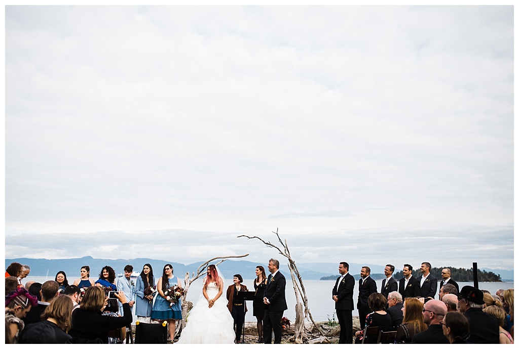 offbeat bride, guemes island resort, julia kinnunen photography, destination wedding, seattle wedding, wedding photography, bride, groom, adventure seekers, newlyweds, northwest washington wedding, elopement, intimate wedding, details, ceremony