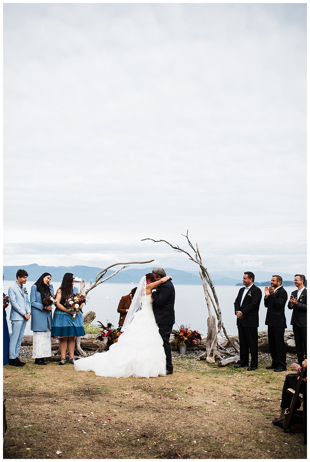 offbeat bride, guemes island resort, julia kinnunen photography, destination wedding, seattle wedding, wedding photography, bride, groom, adventure seekers, newlyweds, northwest washington wedding, elopement, intimate wedding, details, ceremony