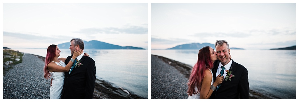 offbeat bride, guemes island resort, julia kinnunen photography, destination wedding, seattle wedding, wedding photography, bride, groom, adventure seekers, newlyweds, northwest washington wedding, elopement, intimate wedding, details, reception, portraits, golden hour