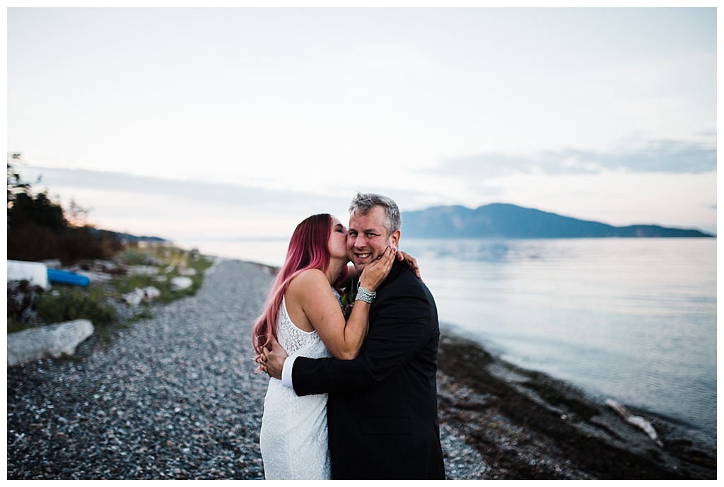 offbeat bride, guemes island resort, julia kinnunen photography, destination wedding, seattle wedding, wedding photography, bride, groom, adventure seekers, newlyweds, northwest washington wedding, elopement, intimate wedding, details, reception, portraits, golden hour