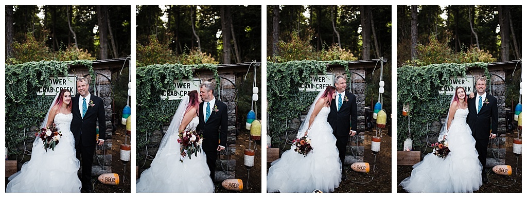 offbeat bride, guemes island resort, julia kinnunen photography, destination wedding, seattle wedding, wedding photography, bride, groom, adventure seekers, newlyweds, northwest washington wedding, elopement, intimate wedding, portraits, first look