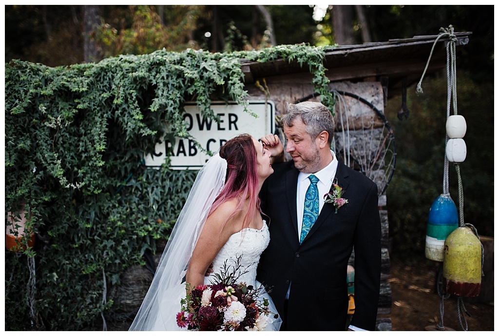 offbeat bride, guemes island resort, julia kinnunen photography, destination wedding, seattle wedding, wedding photography, bride, groom, adventure seekers, newlyweds, northwest washington wedding, elopement, intimate wedding, portraits, first look