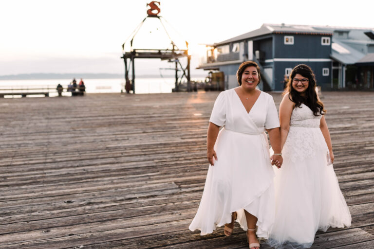 Steph + Luisa. A Ray’s Boathouse Wedding.